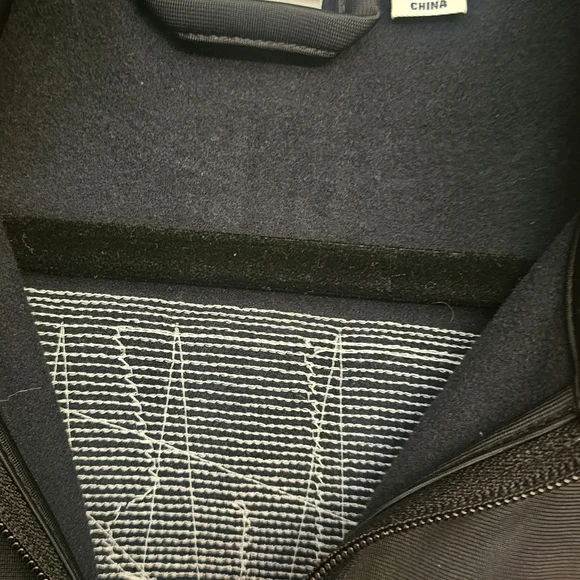 Women's Black and Orange Sequin Varsity Jacket - Picture 4 of 5